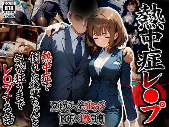 【フル漫画】d_715388 | 熱中症で倒れた後輩ちゃんをレ〇プする話 | ばななメモリアル