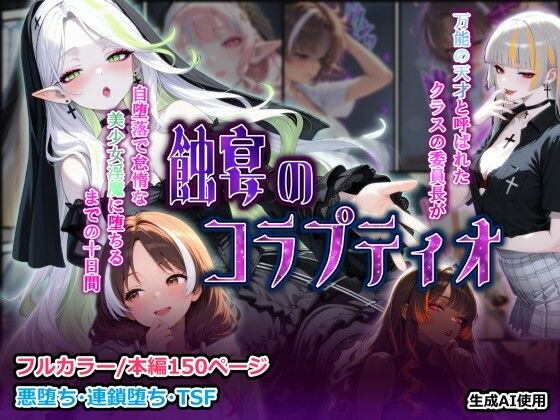 【フル漫画】d_735645 | 蝕宴のコラプティオ 万能の天才と呼ばれたクラスの委員長が自堕落で怠惰な美少女淫魔に堕ちるまでの十日間 | しにもの