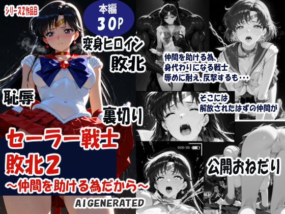 【フル漫画】d_734848 | セーラー戦士敗北  仲間を助ける為だから | 焦がしカラメルラボ