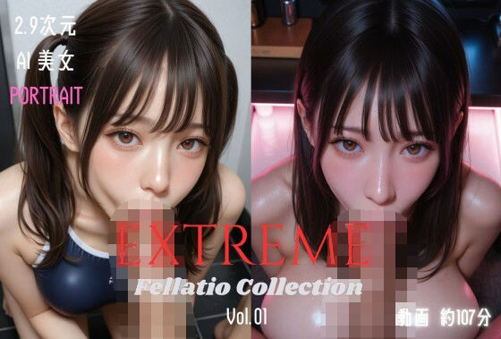 【フル漫画】d_741789 | 2.9次元AI美女 PORTRAIT EXTREME Fellatio Collection VOL.01 AI SEX 動画集 | KEI diffusion