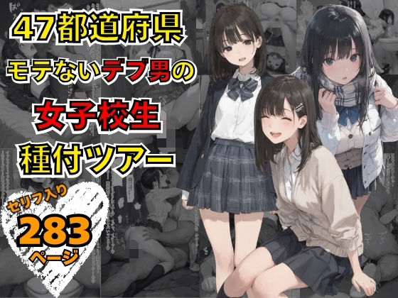 【フル漫画】d_736728 | 47都道府県  デブ男の女子校生種付ツアー | まんチカン