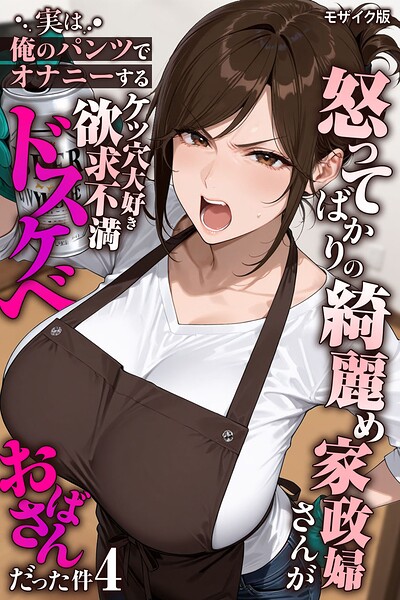 【フル漫画】s594allud03143 | 怒ってばかりの綺麗め家政婦さんが実は俺のパンツでオナニーするケツ穴大好き欲求不満ドスケベオバサンだった件【単話】(4) モザイク版 | きょこーの王国 あいラビ